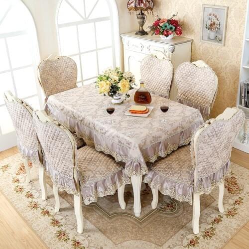 New Floral Tablecloth Pastoral Dinner Tablecloth Fresh Style Table Cover Decoration Rectangular Cotton Line Table Cloth