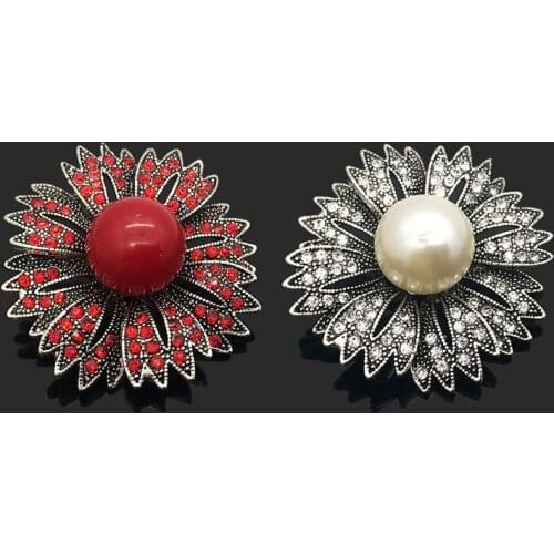 Wholesale w058 3D 18mm 40mm rhinestone metal snap button for Bracelet Necklace Jewelry For Women Fashion accessorie