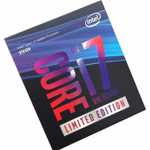 Original NEW BOX Intel CPU Core 8 series i7-8086K Processor i7 8086K 4.0GHz 12M 6-Cores LGA1151 free shipping also sell i7 8700K