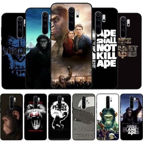 Rise of the Apes black Silicone Phone Case For Redmi note 9 8 7 Pro S 8T 7A Cover