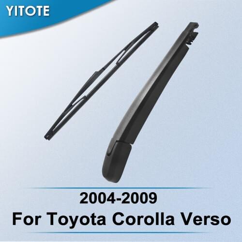 YITOTE Rear Wiper & Arm for Toyota Corolla Verso 2004 2005 2006 2007 2008 2009