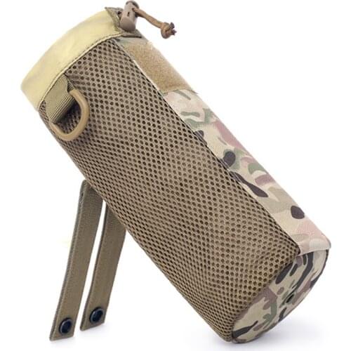 Tactical Molle Water Bottle Pouch Nylon Military Canteen Cover Holster Outdoor Travel Kettle Bag 0.5L With MOLLEE