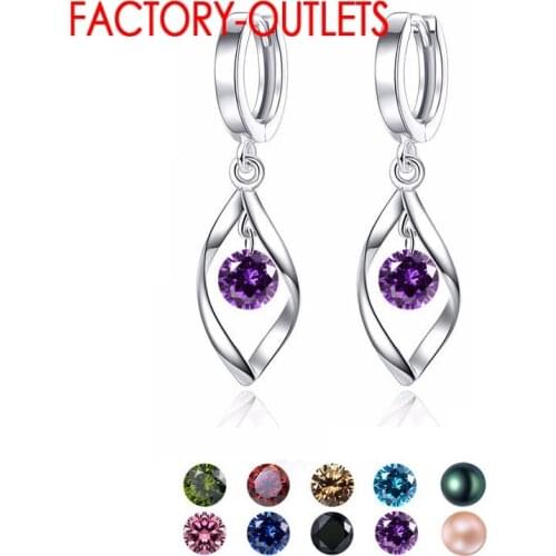Amazing Discount Genuine 925 Sterling Silver Dangle Earring For Women Korean Earrings Newest Fashion Jewelry Factory Direct Sale