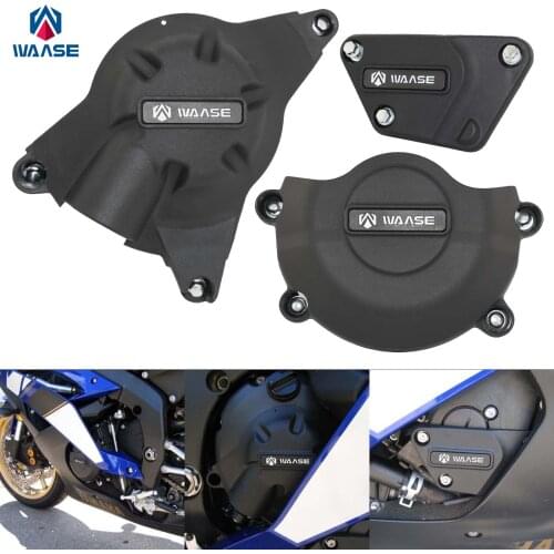 Waase Engine Guards Stator Clutch Pulse Cover Crash Protection Set For YAMAHA YZF-R6 YZF R6 YZFR6 2006-2007 2008-2016 2017-2021