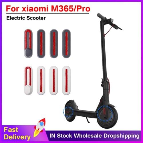 For Xiaomi Mi M365/Pro Electric Scooter Custom Parts Front Rear Wheel Frame Protection Cover Reflective Sticker For Xiaomi