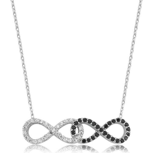 Silver Infinity Ladies Necklace