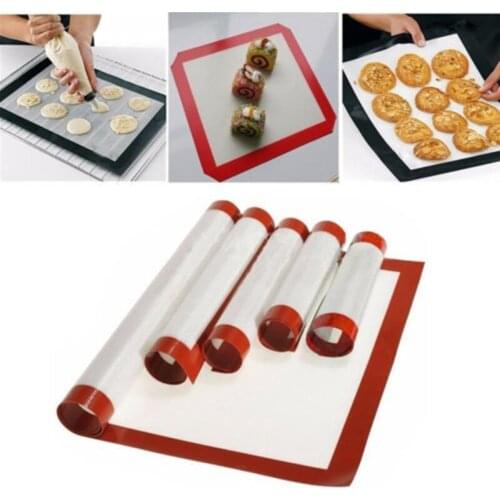1 PC Glass Fibre Multi-Size Silicone Baking Mat Oven Baking Tray Sheet Pad Bakeware Cake Pan For Kitchen Cooking Tools Utensils