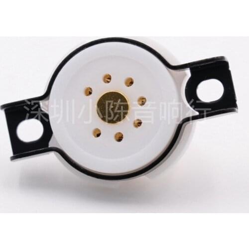 1 Piece EIZZ PTFE 7 Pin Gold Plated Valve Holder 6X4 6Z4 6AO5 6N15 6J1 6K4