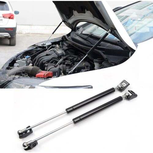 2pcs Front Engine Bonnet Hood Lift Support Shock Spring Gas Struts Bar Steel For Honda Fit Jazz 2014 - 2019 Car Styling