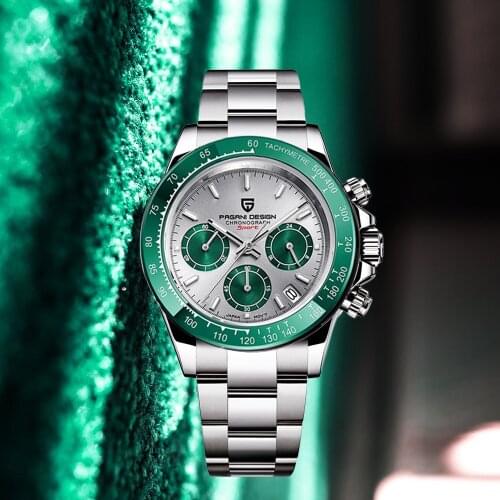 2021 NEW PAGANI DESIGN Mens Watches Chronograph Luxury Automatic Date Watch Men Quartz Watch For Men Japan VK63 Reloj Hombre