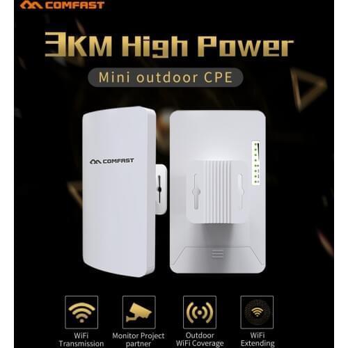 3KM Outdoor CPE Router Point-to-Point Wireless CPE Bridge Router Wifi Repeater 11dbi Antenna Nanostation Wireless AP For IP Cam