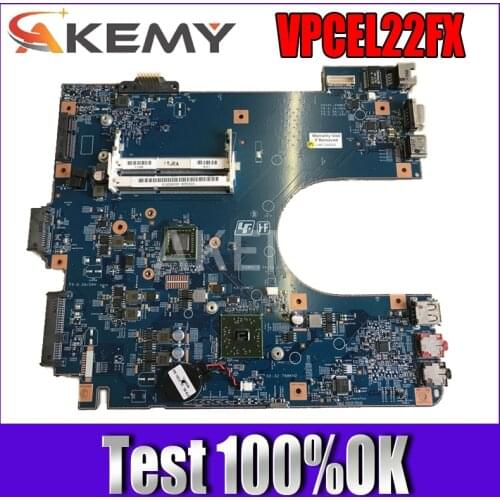 Akemy For Sony VAIO VPC-EL VPCEL22FX Laptop Motherboard DDR3 A1843425A MBX-252 48.4MS01.011 MAIN BOARD with cpu onboard