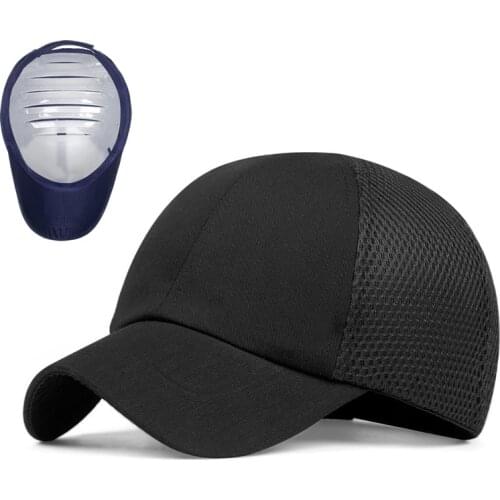 New Work Safety Protective Bump Cap Hard Inner Shell Mesh Baseball Hat Style For Work Factory Shop Carrying Head Protection