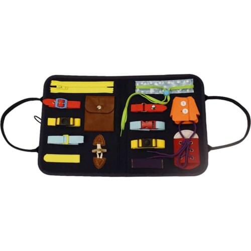 Montessori Toys Busying Board Early Educational Fine Motor Training SelfCare Ability Children Game Preschool Kids Sensory Trendy