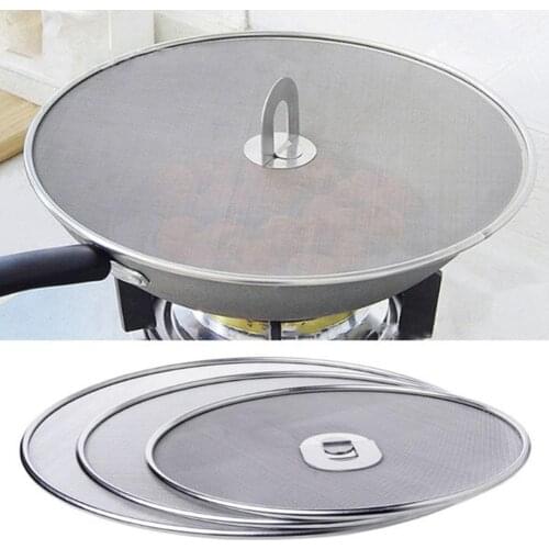 Kitchen Specialty Tools Oil Proofing Lid Filter Foldable Handle Frying Pan Cover Splatter Screen cosas de cocina