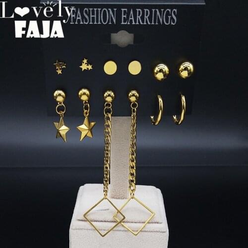 Lovely FAJA Women's Gold Earrings