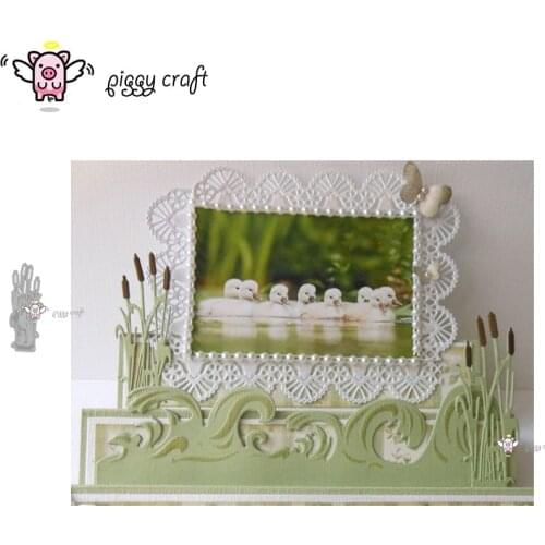 Piggy Craft metal cutting dies cut die mold Reed grass decoration Scrapbook paper craft knife mould blade punch stencils dies