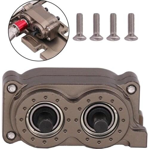 CNC Metal Transfer Case Fit for SCX10 90046 1:10 Off-Road RC Crawler Car Accessories Upgrade Spare Parts