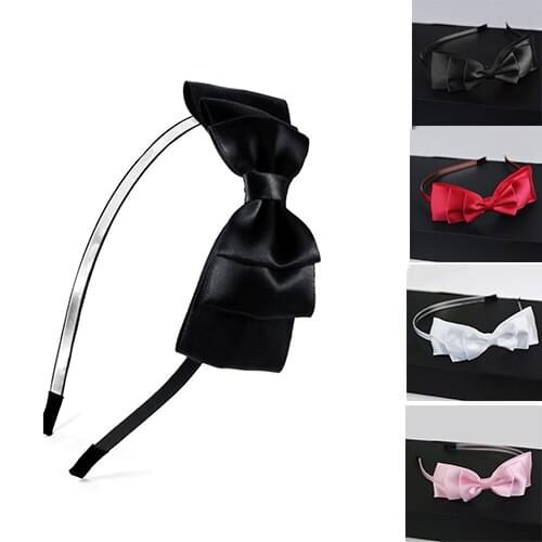 2017 New Fashion Women Girl Big Bowknot Hair Hoop Headband Clip Accessory Xmas Gift