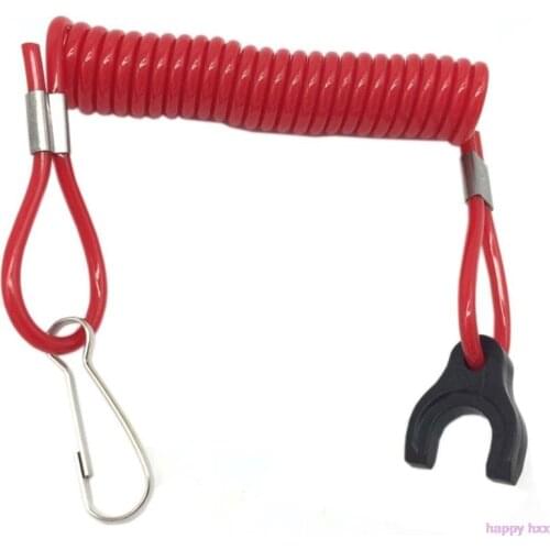 New 1PC Boat Outboard Engine Motor Lanyard Kill Stop Switch Safety Tether For TOHATSU