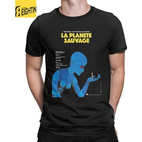 Casual Fantastic Planet T-Shirt Men Crew Neck Cotton T Shirts La Planete Sauvage Short Sleeve Tees Gift Idea Tops
