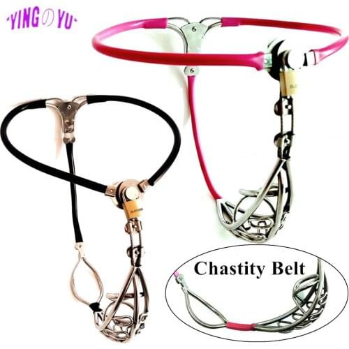 Adjustable Waist Lockable Penis Restraint Device Stainless Steel Male Chastity Belt Hollow Cock Cage Slave BDSM Sex Toys For Men