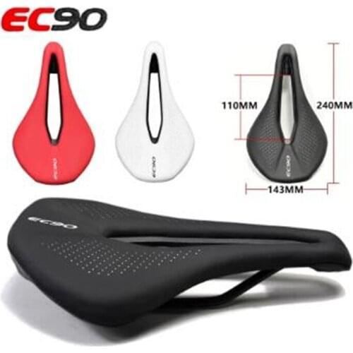 EC90 Bicycle Seat Saddle MTB Road Bike Saddles Mountain Bike Racing Saddle PU Ultralight Breathable Soft Seat Cushion