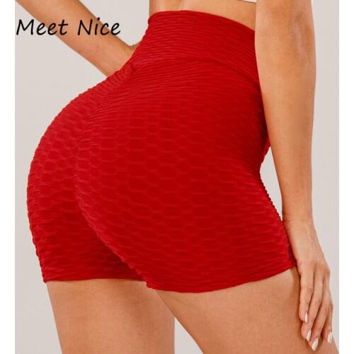 Ruched Butt Lifting Workout Women Gym Jogging Shorts Leggings Breathable Womens Shorts Sports Fitness Skinny Shorts