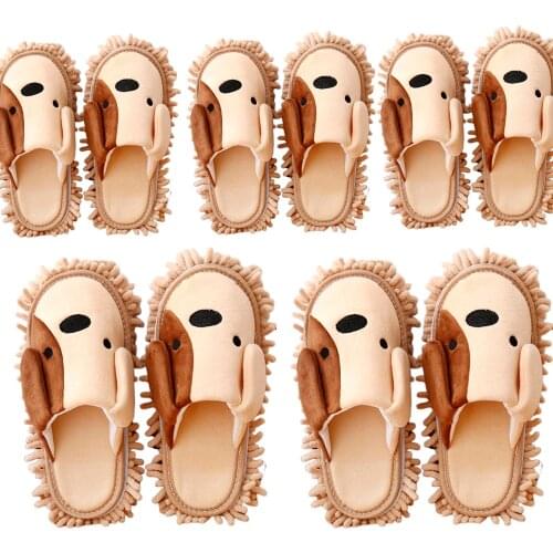1/2/3/4/5 Pairs Lazy Mop Slippers Bathroom Women & Man Unisex Dry Foot Cleaning Floor Drag Shoes Mop Household Cleaning Tools