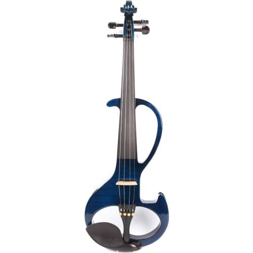 Blue color Yinfente Electric silent violin 4/4 Nice Tone Handmade Free Case Bow #EV6