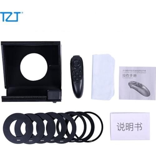 TZT DSLR Camera Teleprompter Portable Micro SLR Camera Prompter with Bag for Interview Shoot Video Live