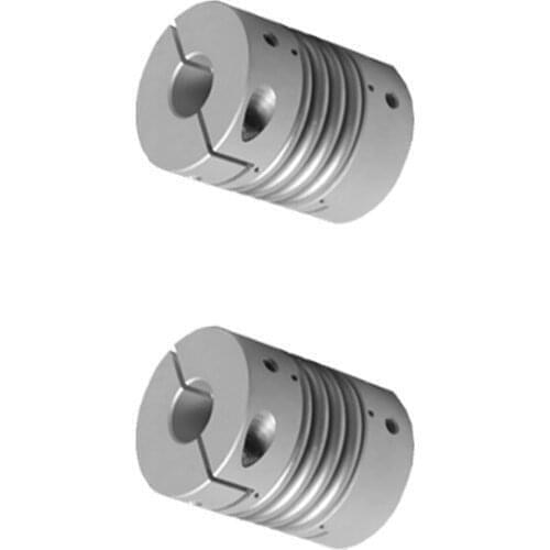 40mm Diameter 62mm Length 6mm 7mm 8mm 9mm 10mm 15mm 16mm To 20mm Bore Motor Encoder Shaft Coupler Flexible Metal Bellow Coupling