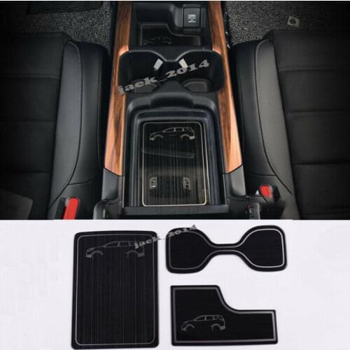 Silver Blue Black titanium protective pad Central cup holder For 2017 2018 2019 Honda CRV CR-V