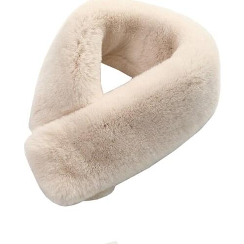 Real Rabbit scarfs 2020 top new arrival women scarfs European UK Russian winter warm rex rabbit Scarf