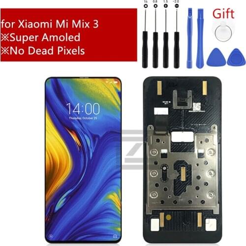For Xiaomi Mi Mix 3 lcd display touch screen Digitizer Assembly lcd digitizer with frame Mix 3 screen Replacement Repair Parts