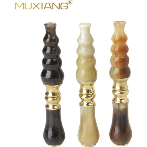 1pcs Horns Gourd Shape Smoking Pipe Portable Cigarette Holder Filter Tobacco Pipe Gifts Smoke Mouthpiece bb0005