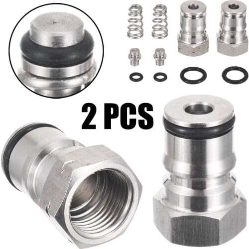 2PCS 19/32''-18 Gas & Liquid Ball Lock Keg Poppet Post Kit For Cornelius DIY Bar Home Brewing Tools Part Replacement