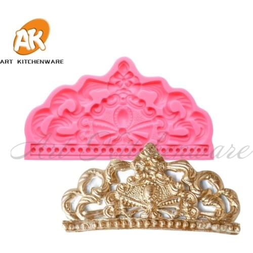Big Crown Cake Molds Wedding Cake Decorating Silicone Molds Fondant Cake Decorating Tool Kitchen Baking Tool Chocolate Mould