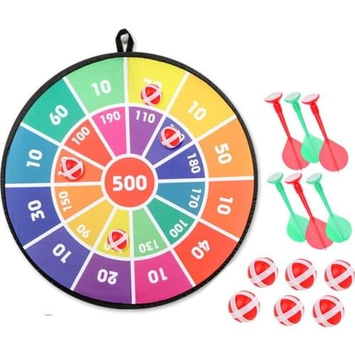 Kids Safety Dart Board Sports Toys Sticky Ball Target Game Indoor Outdoor Parent-child Interaction