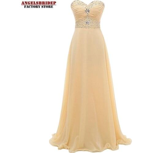 Fashion Long A-line Chiffon Evening Dresses 2021 Sparkly Beads Sequins Vestidos De Fiesta De Noche Sweetheart Formal Prom Gowns