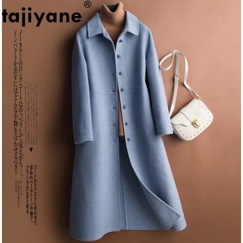 Elegant Wool 100% Women Jacket Autumn Winter Coat Female Long Coats and Jackets Woman Casual Clothing SNJ-9223 WPY584
