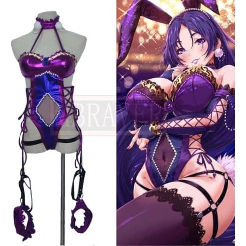 Fate/Grand Order FGO Minamoto no Raikou Sexy Bikini Bunny Girl Cosplay Costume Halloween Party Outfit Custom Made Any Size