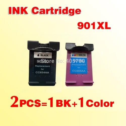2pcs high capacity ink cartridges compatible for901 901xl compatible for 901 4500 4580 J4660 J4640