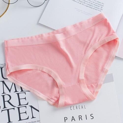 Seamless Panty Set Underwear Female Comfort Intimates Lingerie Soft Mid-Waist Briefs Classic Style Womens Panties L XL XXL