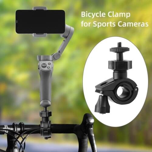 Bicycle Handlebar Mount Holder Bike Clamp Stander Clip for Insta360 One X Camera Compact and Portable Carry Convenient