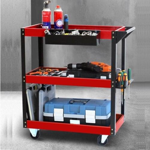 Tool Cabinet Storage Tools Drawers Organizer Garage Cabinets Trolley on Wheels Workshop Chest Car Mechanical Cart Holder Wall of