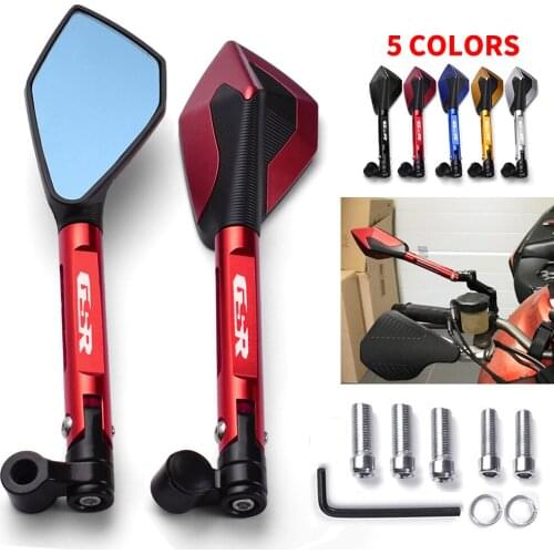 Motorcycle Bluish Reverse Side Mirrors Motorbike Rear view Mirrors For SUZUKI GSR600 GSR750 GSR400 GSR 600 750 400 Accessories