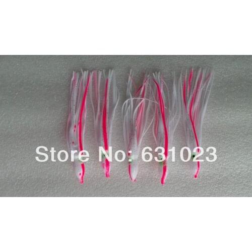 MR OCTOPUS 100pcs 12cm , fishing lure.soft lure , octopus lure, squid jigs, ,white and pink line colour
