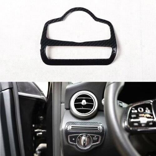 New Car Styling For Mercedes Benz GLC C Class 2020 2021 Left Hand DRIVE Fog Light Lamp Switch Button Frame Trim Sticker