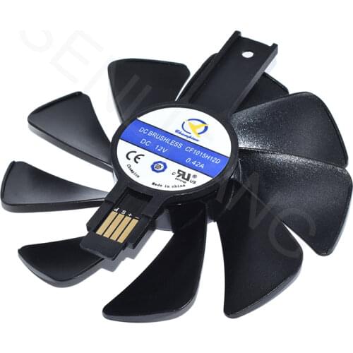 Original CF1015H12D CF1010U12S DC12V 0.42A/0.45A Fan For RX 580/570/480/470 Graphic Card